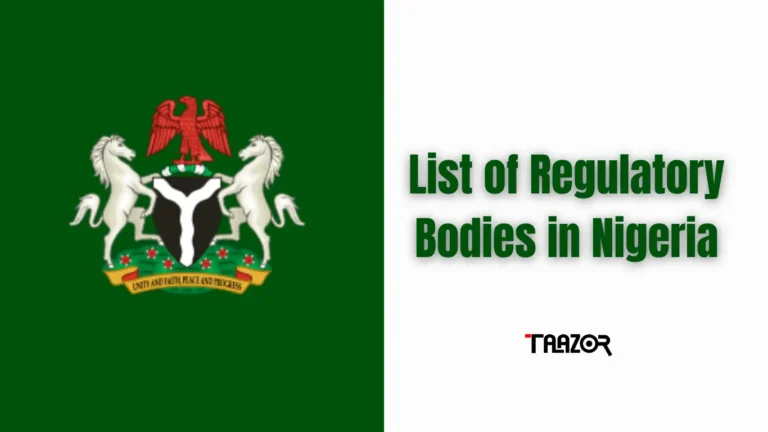 list of regulatory bodies in nigeria